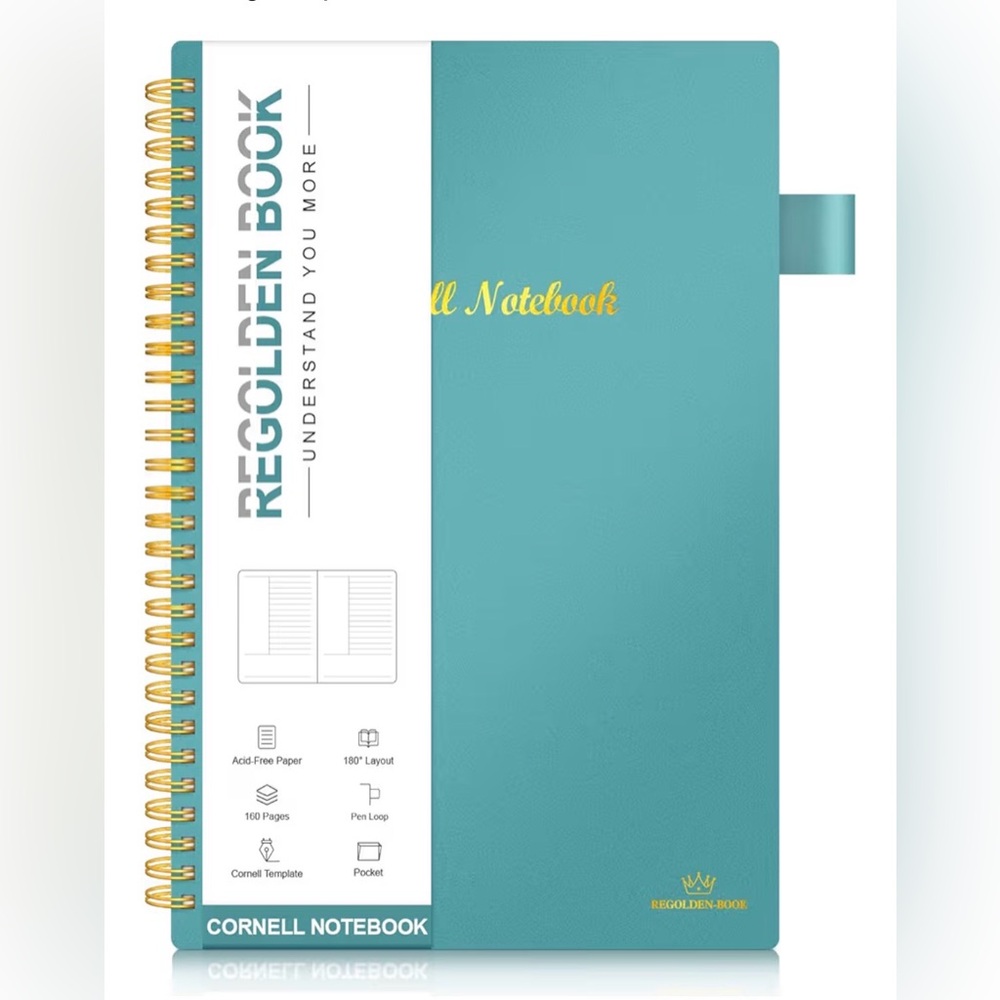 Regolden-Book Cornell Notes Notebook